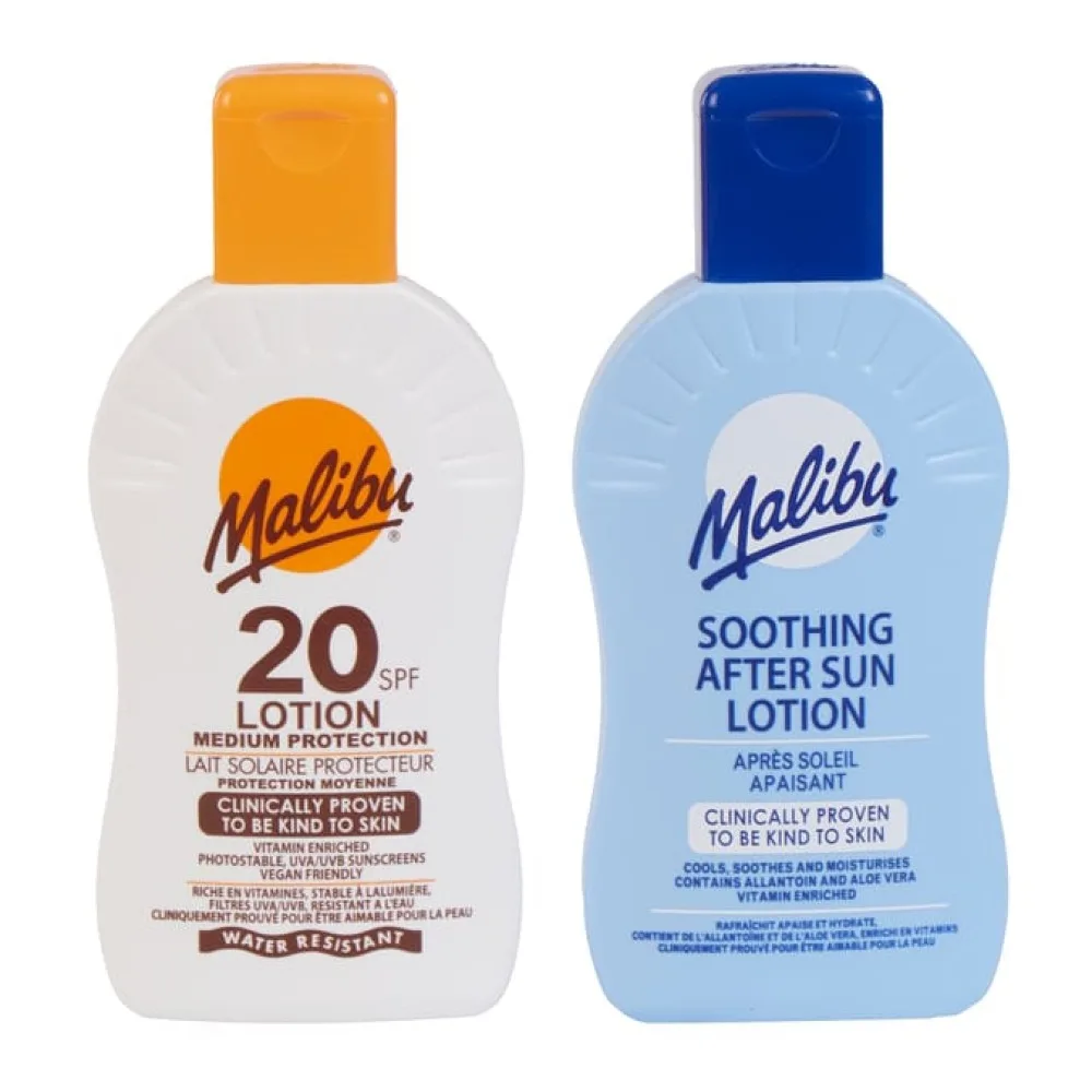 Malibu SPF20 Sun Lotion + After Sun Lotion (Duo Pack)